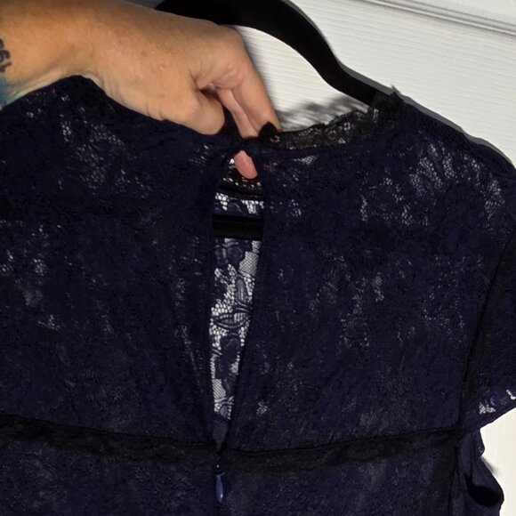 Torrid NEW Navy Lace Midi Dress- Size: 14 (Women’s) - Picture 8 of 9